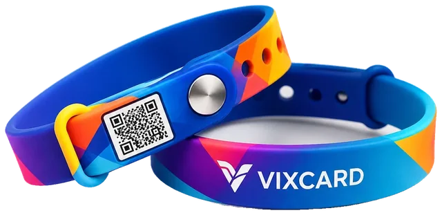 Pulseiras de silicone RFID em diversas cores Vixcard