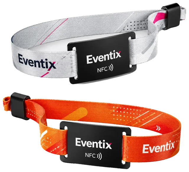 Pulseira de tecido com tag RFID Vixcard
