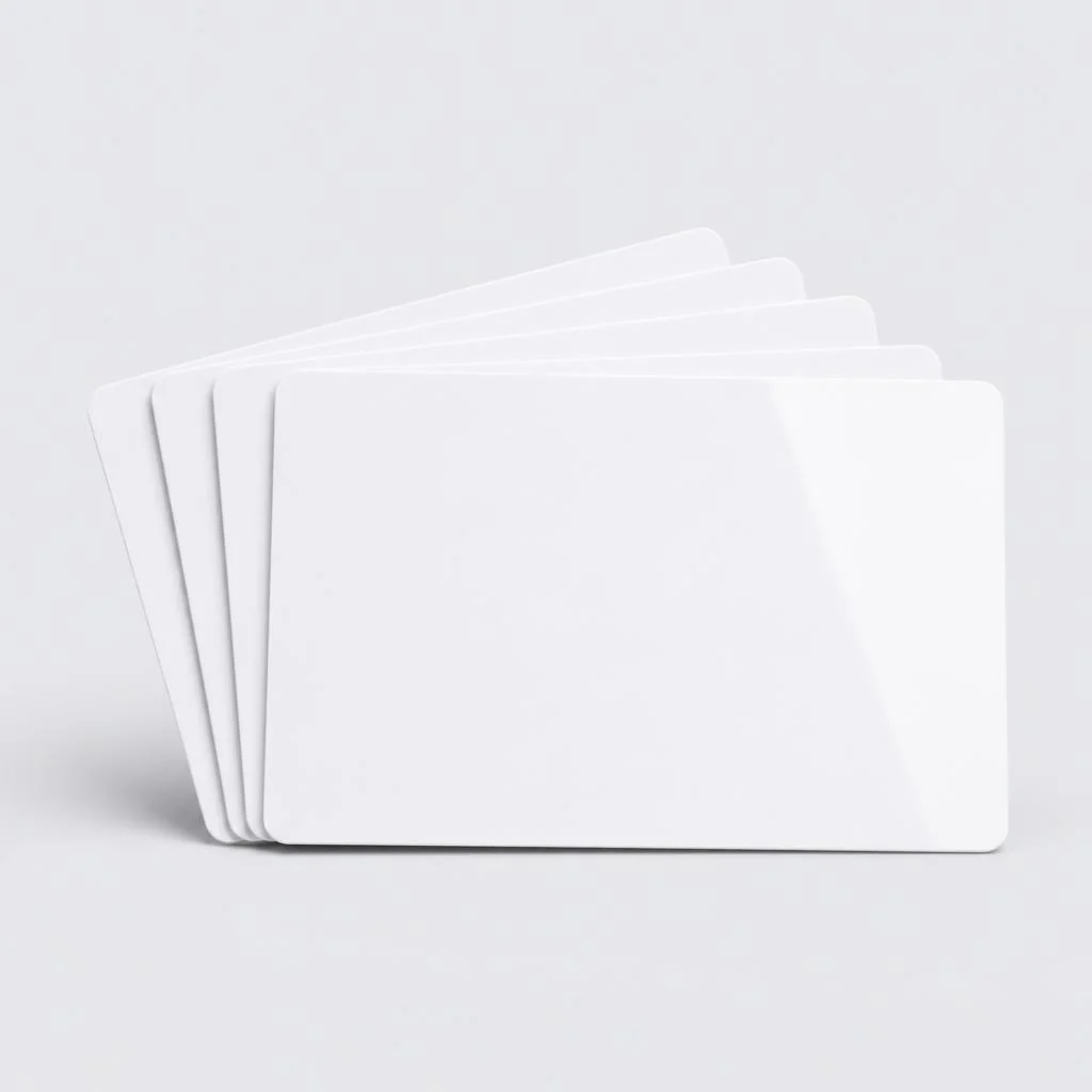 Cartão PVC branco para impressão — capa