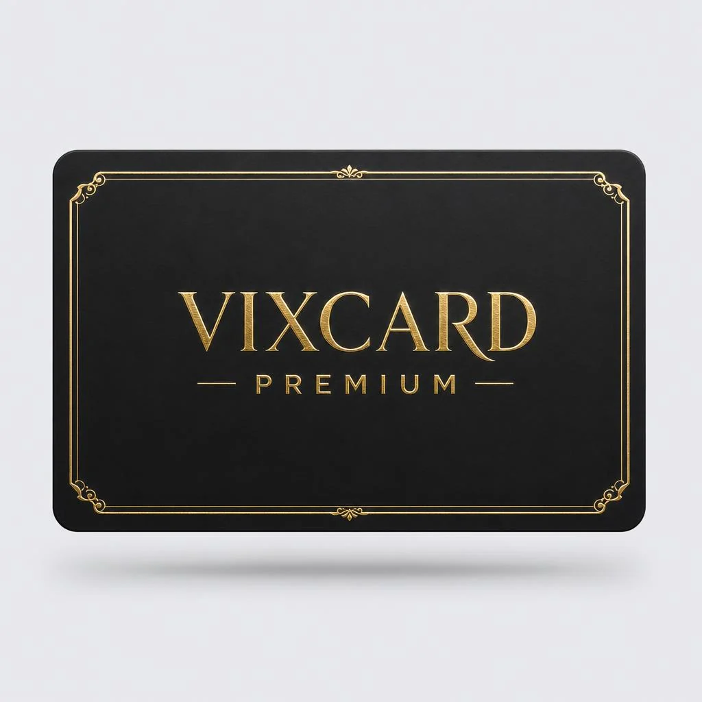 Cartão em PVC com efeito dourado — capa